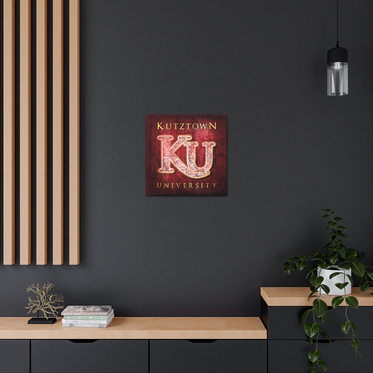 Kutztown University Vintage Canvas Map
