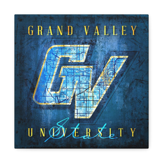 Grand Valley State University Vintage Canvas Map