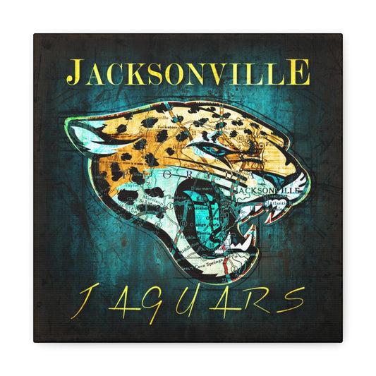 Jacksonville Vintage Canvas Map